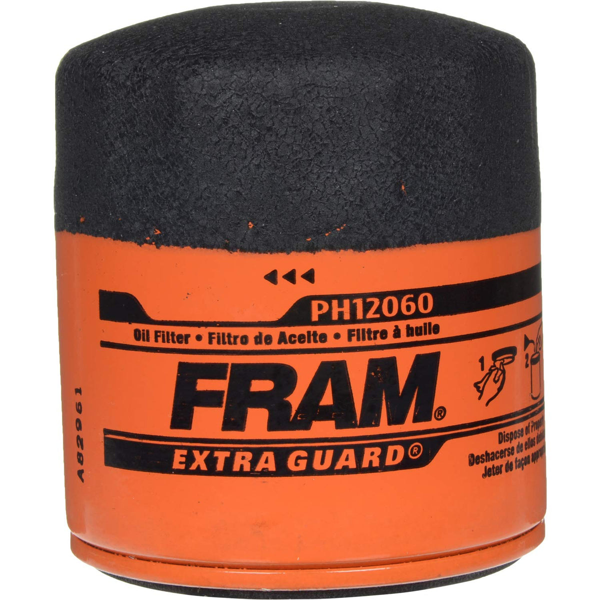 FRAM Extra Guard PH12060, 10K Mile Change Automotive Replacement Interval Spin-On Engine Oil Filter for Select Vehicle Models