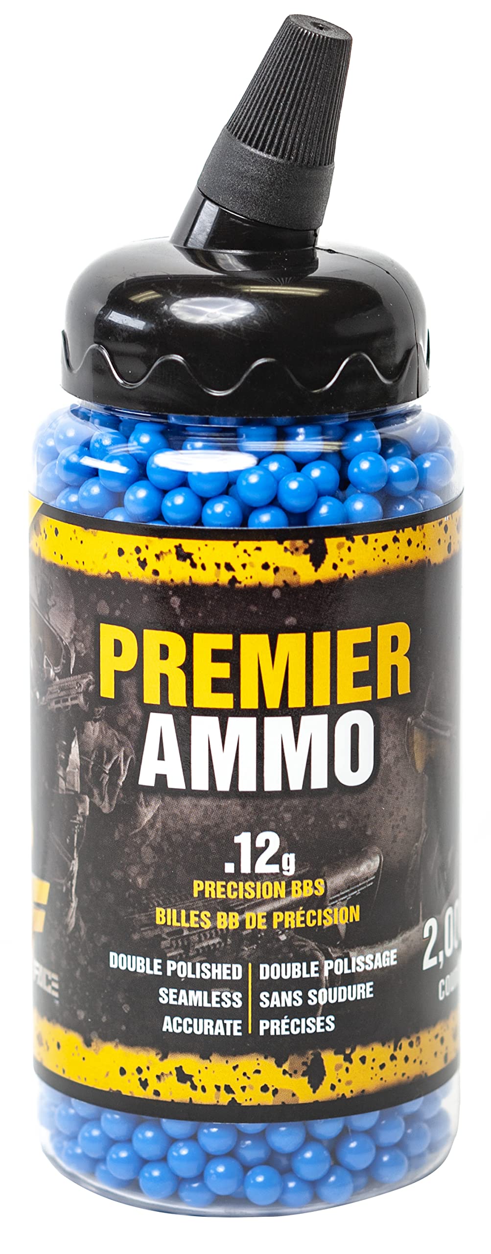 Game Face U-SAP2000 Premier .12-Gram 6mm Camo Airsoft BBs (2000-Count), Blue