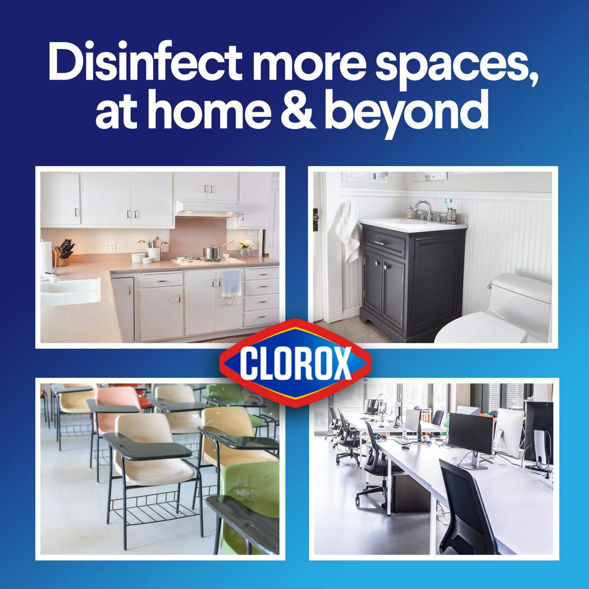 Clorox, Bleach Free Wipe, 75 Count, Pack of 2