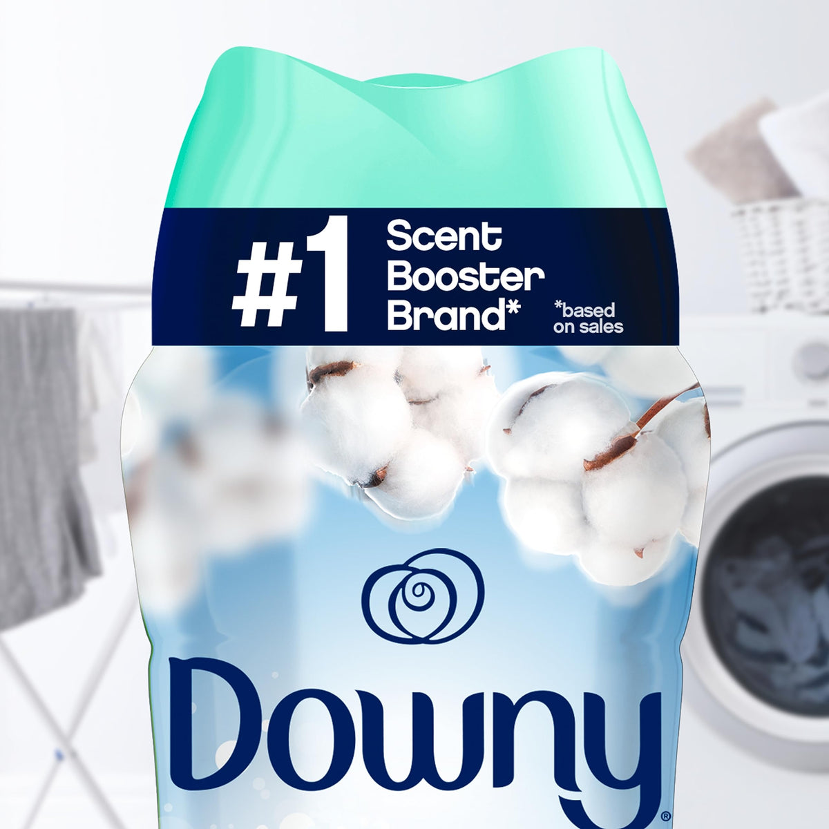 Downy In-Wash Laundry Scent Booster Beads, Cool Cotton, 18.2 oz