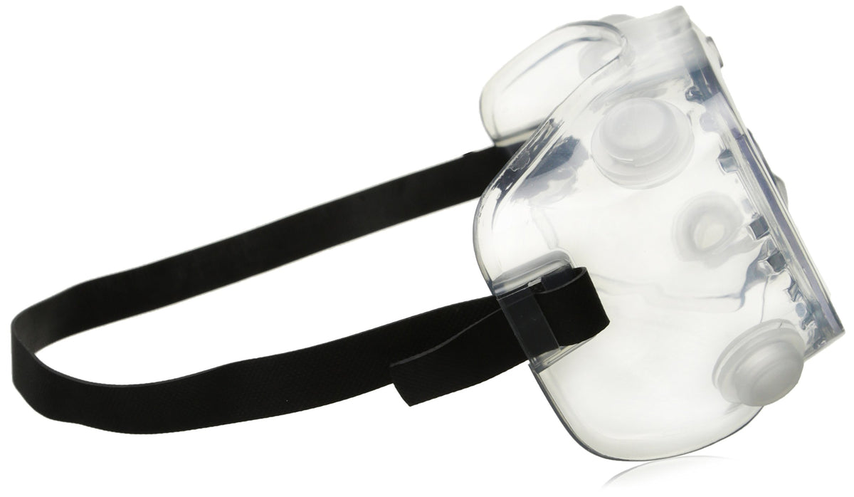 Crews 2230R Chemical Splash Goggle w/ Indirect Ventilation and Adjustable Strap, Clear