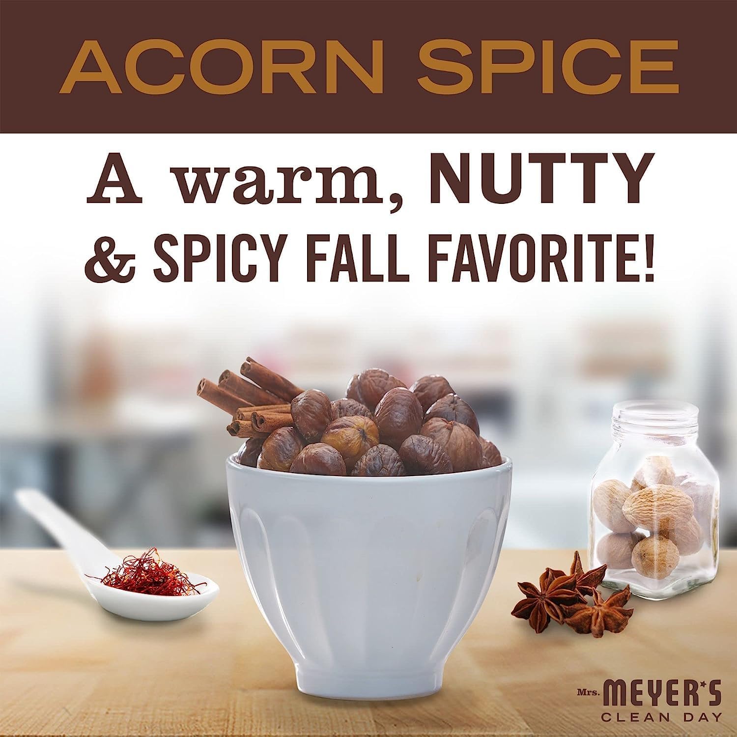 MRS. MEYER'S CLEAN DAY Acorn Spice + Apple Cider Variety, 1 Mrs. Meyer's Multi-Surface Cleaner, 16 OZ, 1 Mrs. Meyer's Multi-Surface Cleaner, 16 OZ, 1 CT Acorn Spice + Apple Cider