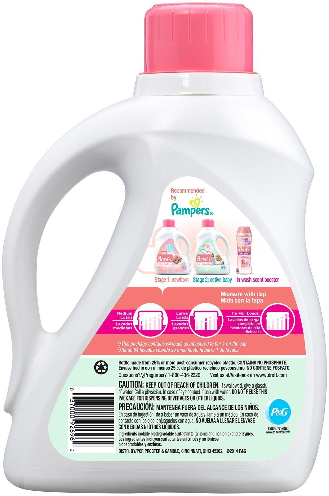 Dreft Detergent, 100 Oz
