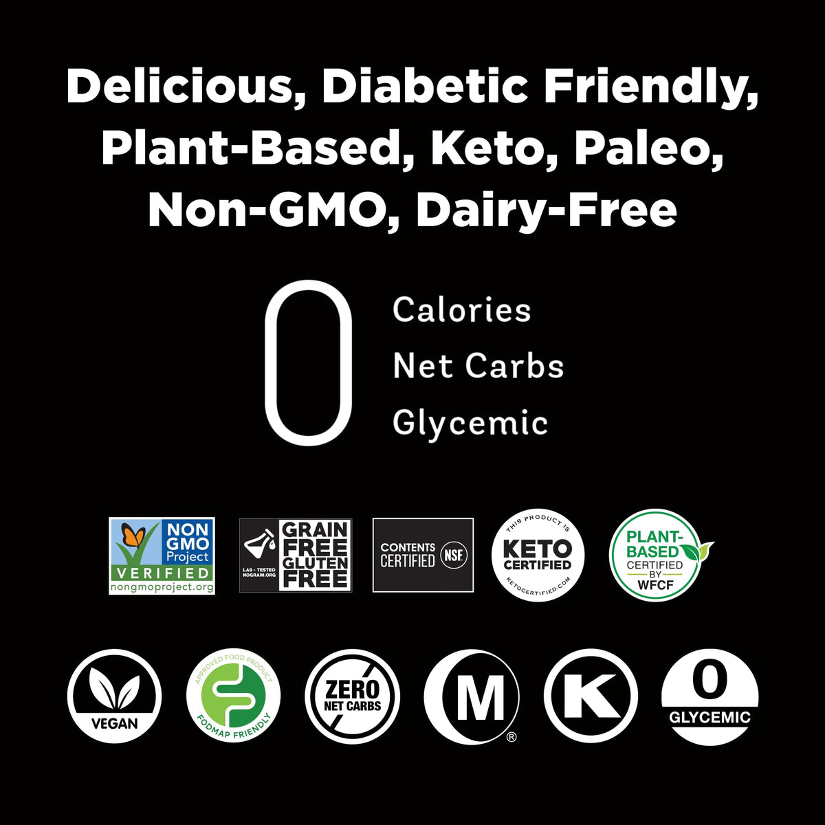 RxSugar Delicious Plant-Based Crystal Sugar, Allulose, 16 oz