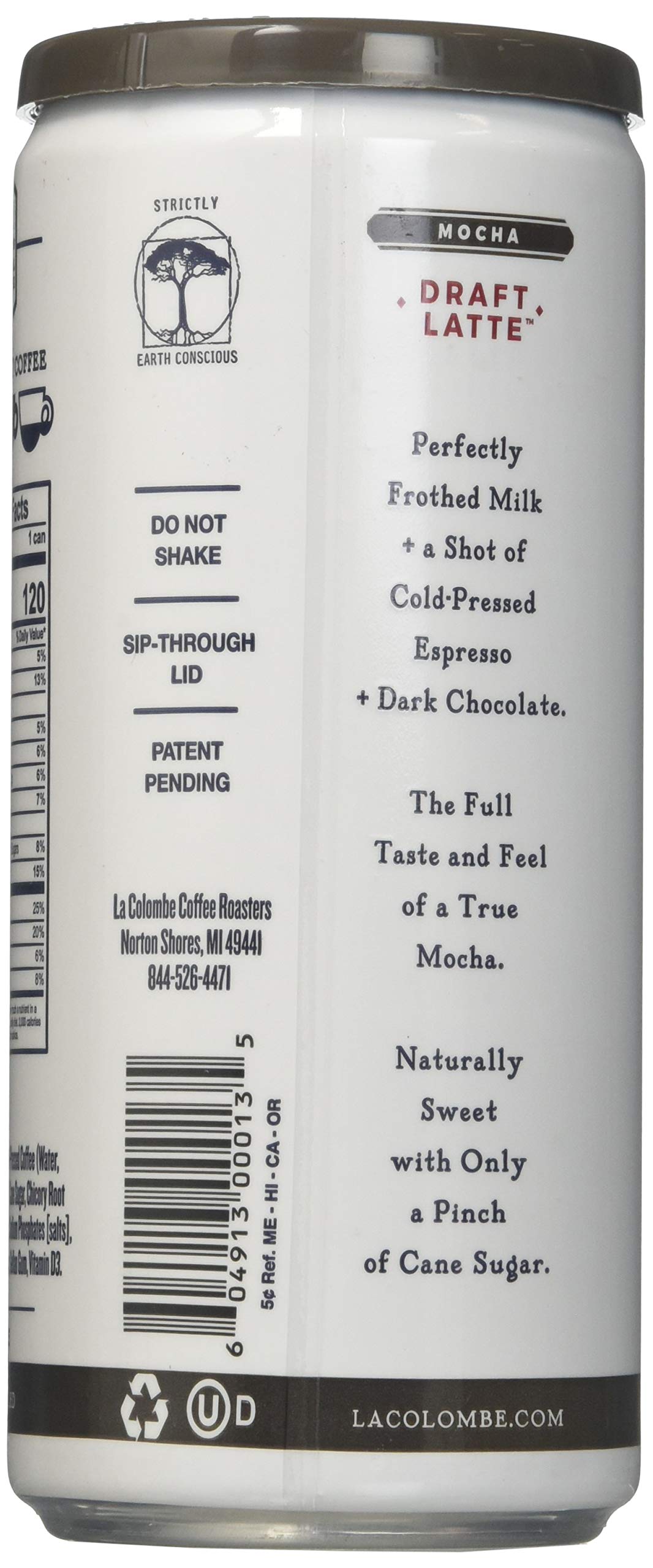 La Colombe Mocha Draft Cold Brew Latte, 9 Fl Oz (Pack of 12)