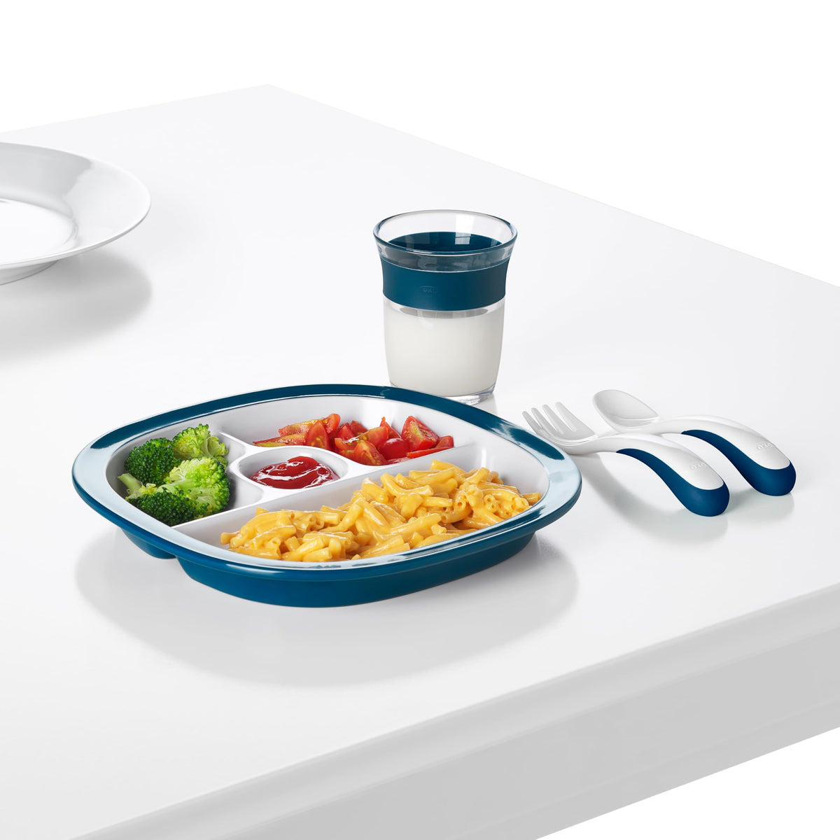 OXO Tot Plastic Fork & Spoon Multipack - Navy , 4 Piece Set