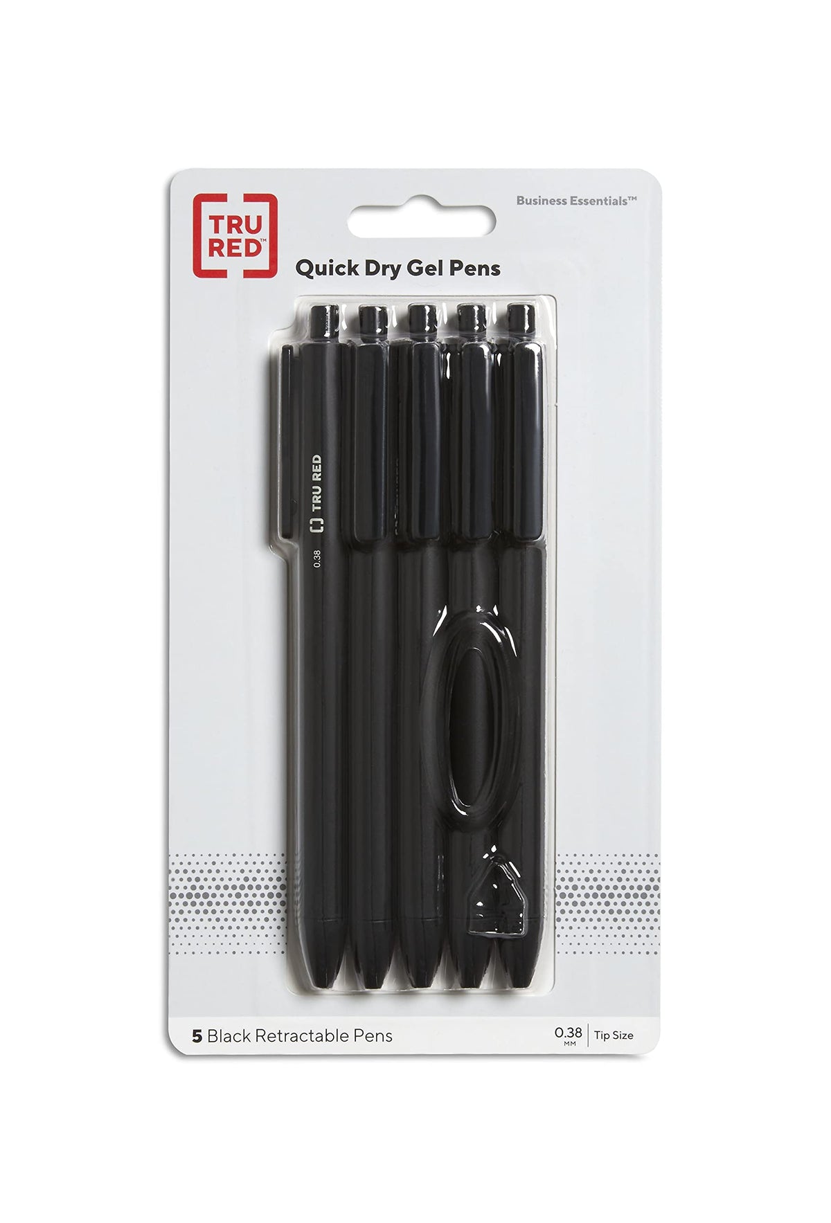 TRU RED TR56951 Retractable Quick Dry Gel Pen, Extra Fine Point