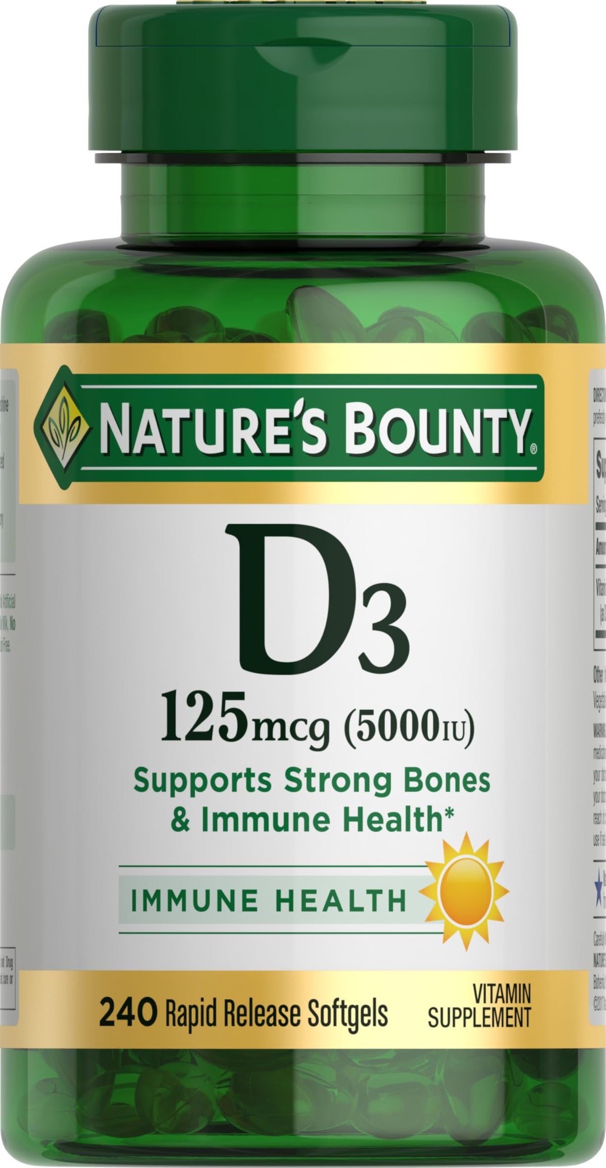 Nature's Bounty #29176 Vit-d 5000iu 240 ct product image 1