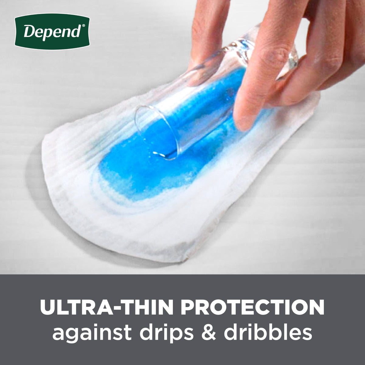Depend Incontinence/Bladder Control Shields, Incontinence Pads for Men, Light Absorbency, 58 Count (Packaging May Vary) (Pack of 2)