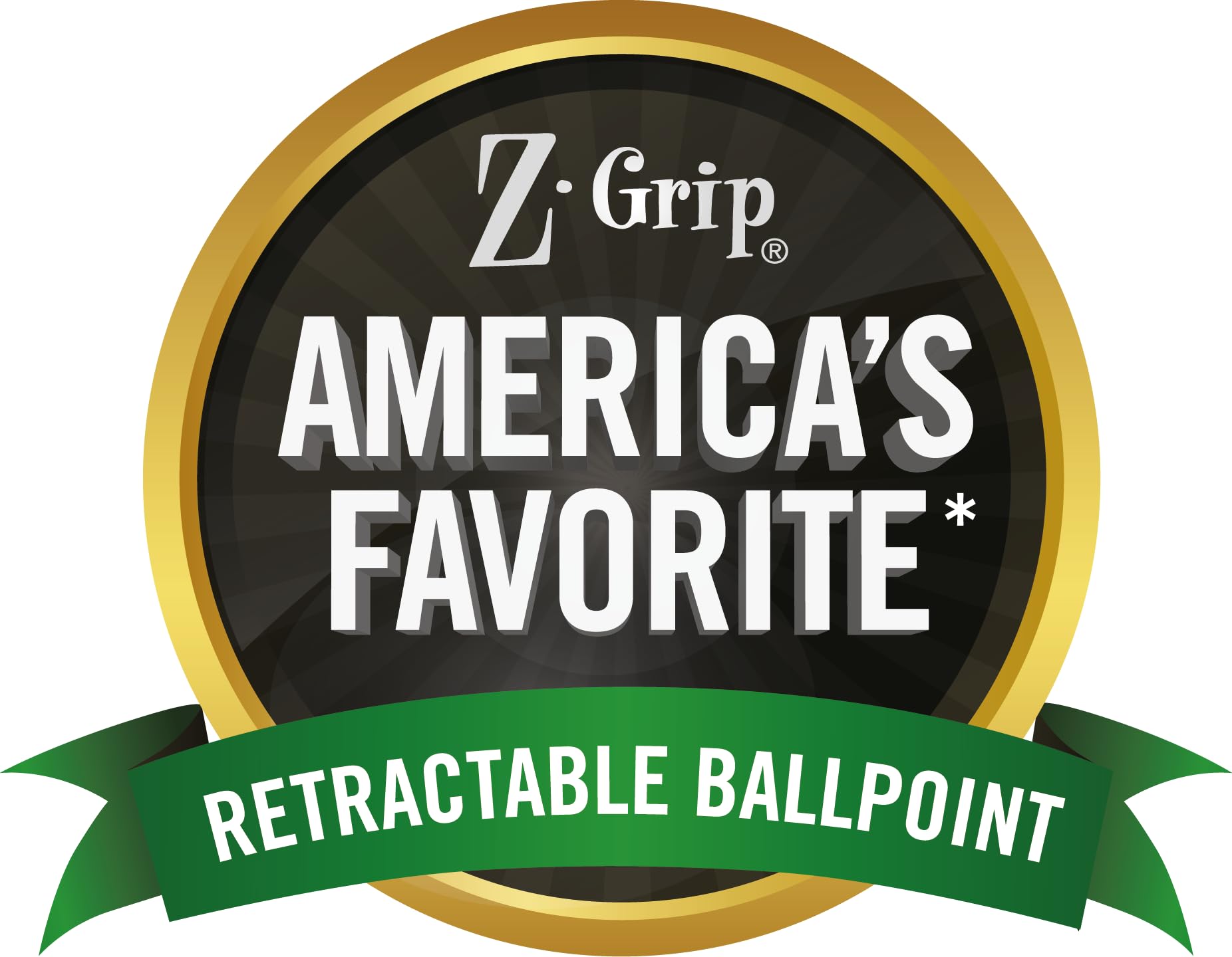Zebra Pen Z-Grip Retractabe Ballpoint Pen, Fine Point, 0.7mm, Black Ink, 30-Pack