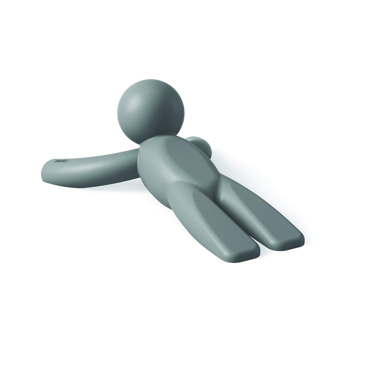 Umbra Buddy Door Stop, Heavy-Duty and Flexible, Soft-Touch Finish, Protects Your Floors, Grey