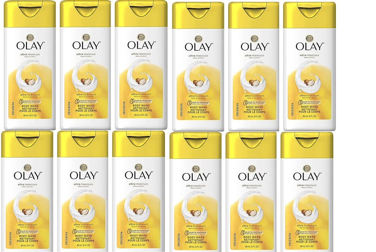 Olay Body Wash Ultra Moisture 3 Ounce (12 Pack)