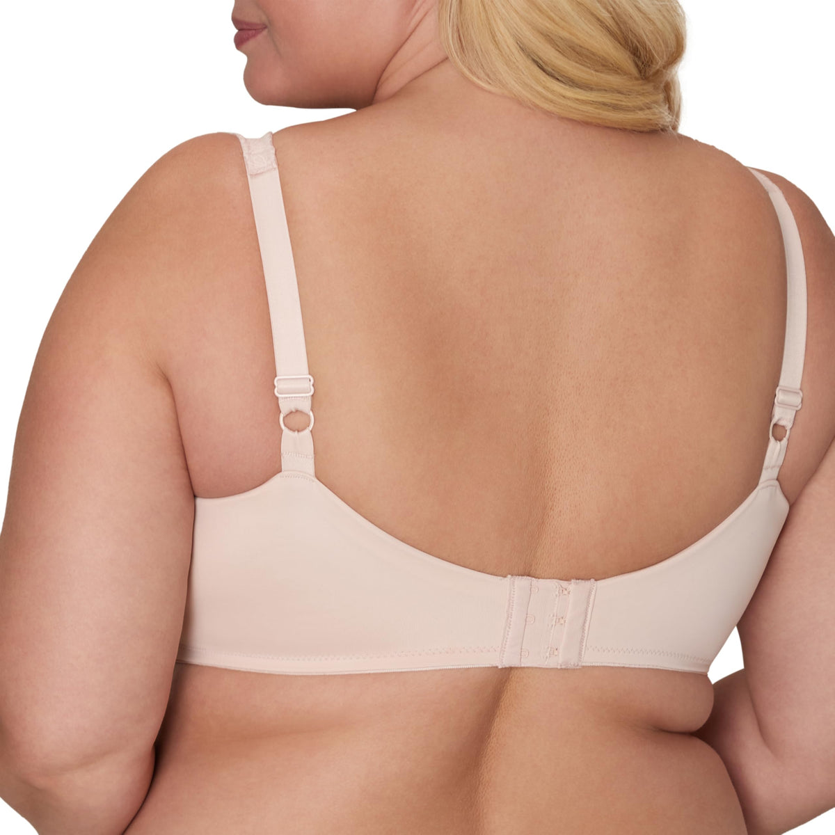 Playtex Womens Perfectly Smooth Full-Coverage Wireless T-Shirt for Full Figures Bra, Sandshell Side Panel, 46D US