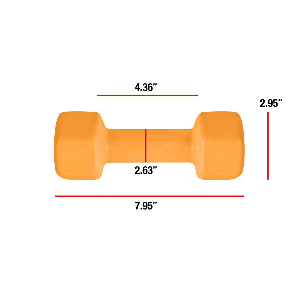 CAP Barbell Vinyl Coated Dumbbell, 6 lb Single