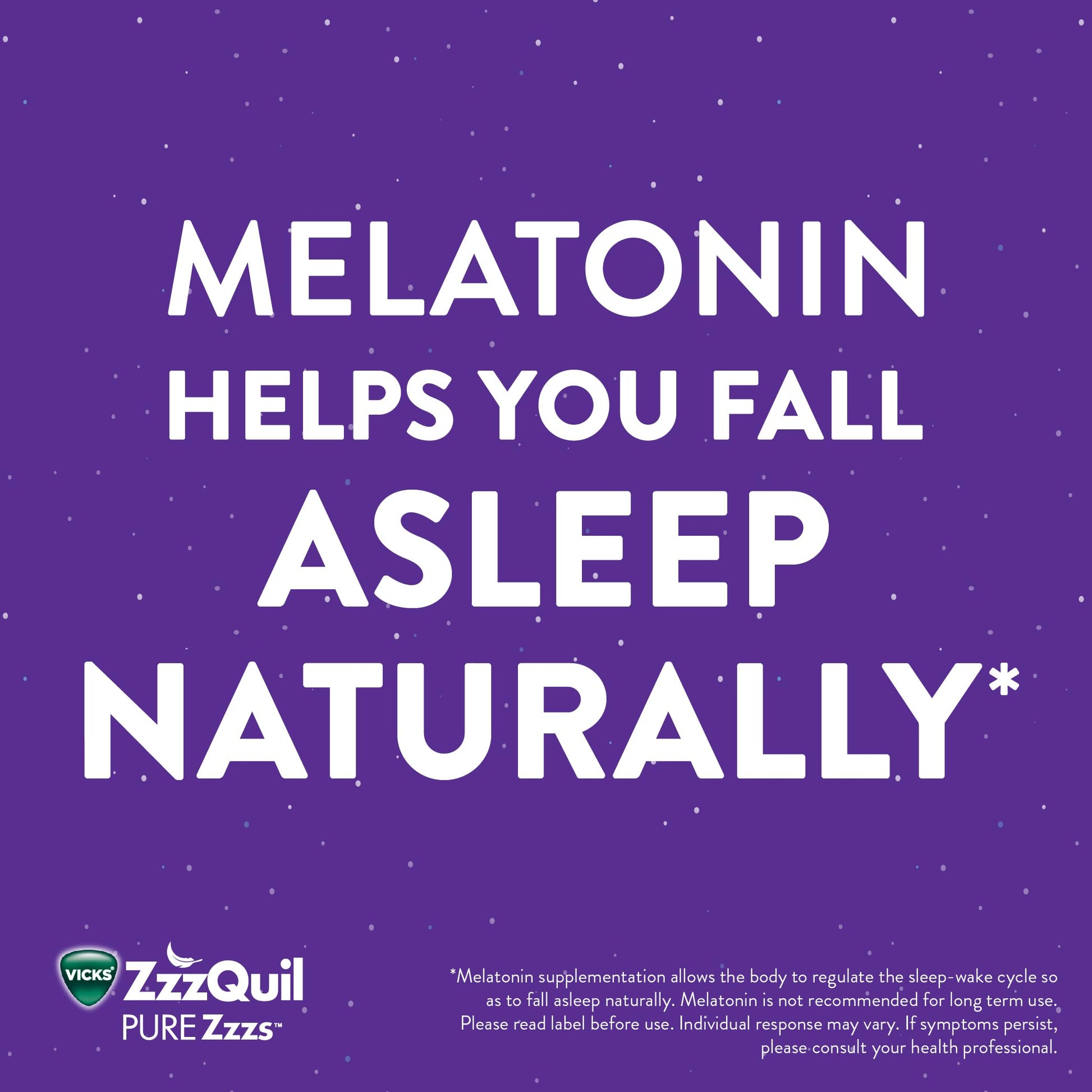 ZzzQuil PURE Zzzs Melatonin Sleep Aid Gummies, Helps You Fall Asleep Naturally, Wildberry Vanilla Flavor, Chamomile Lavender & Valerian Root, 1mg per gummy, 24 Count