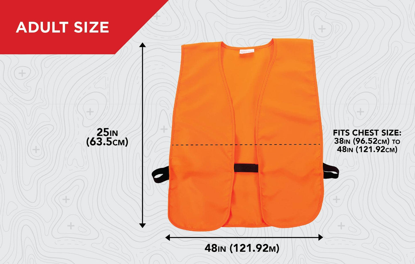 Allen Company Adult Blaze Orange Hunting Vest with a Hook and Loop Closure - High-Visibility Saftey Gear for Men and Women - Fits over Clothes and Jacket - Medium