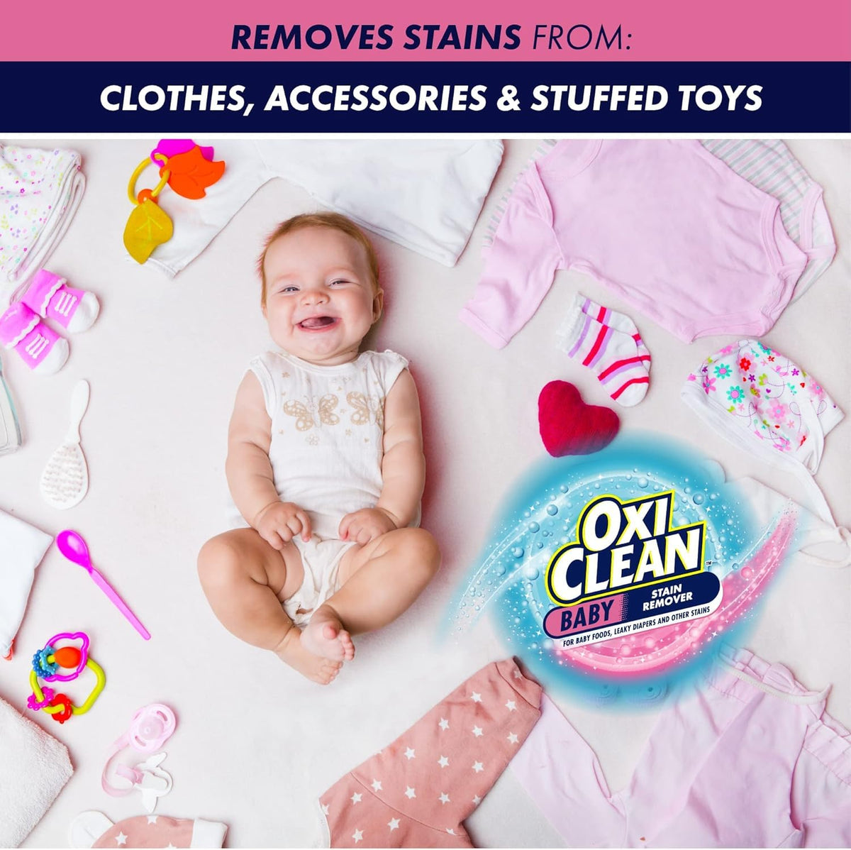 OxiClean Versatile Stain Remover Baby Stain Soaker, 3 lb