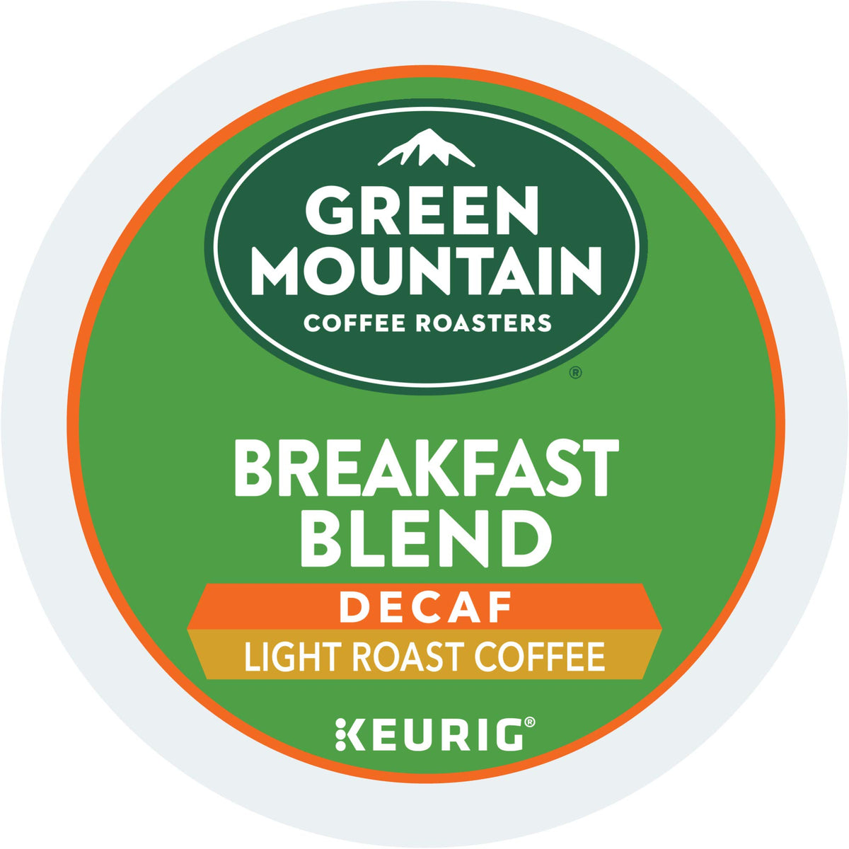 Green Mountain Keurig Decaf Coffee Breakfast Blend, 0.31 Ounce (Pack of 12)