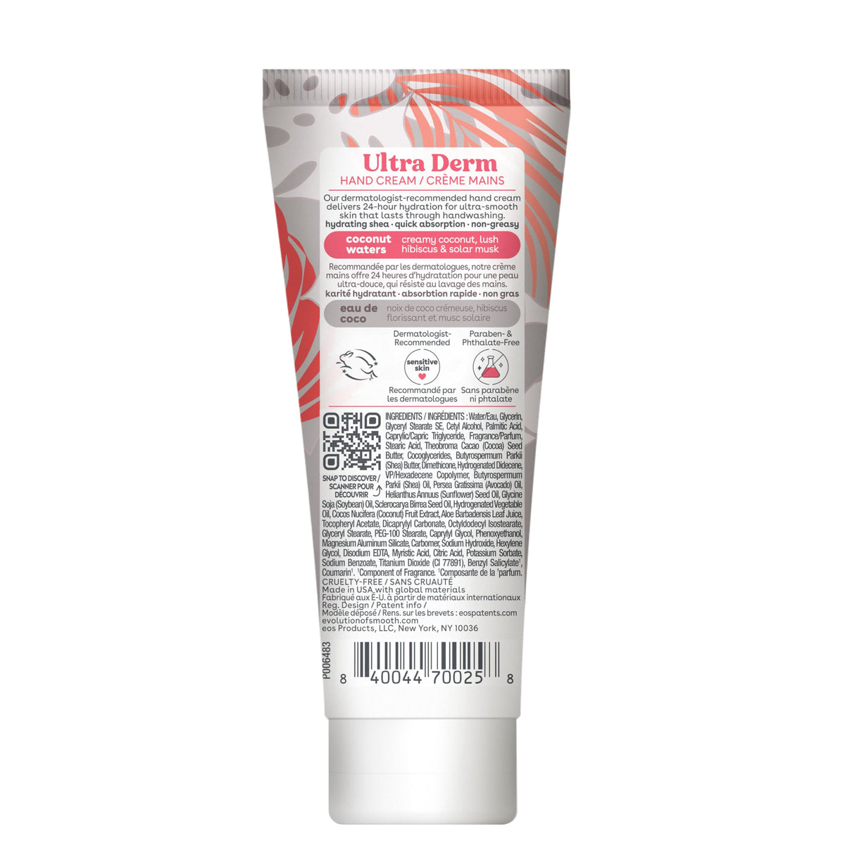 eos Shea Better Hand Cream - Coconut Hand Lotion and Skin Care | Instant Hydration + Lasting Protection | 2.5 oz