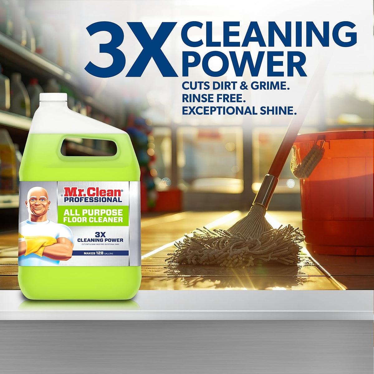Finished Floor Cleaner, Lemon Scent, One Gallon Bottle