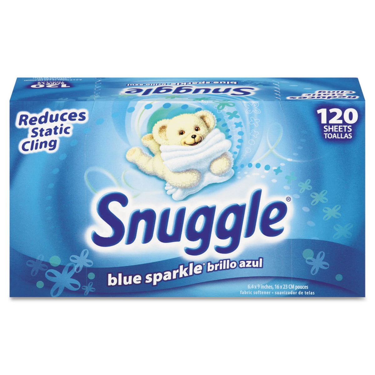 Snuggle CB451156EA Fabric Softener Sheets, Fresh Scent, 120 Sheets/Box