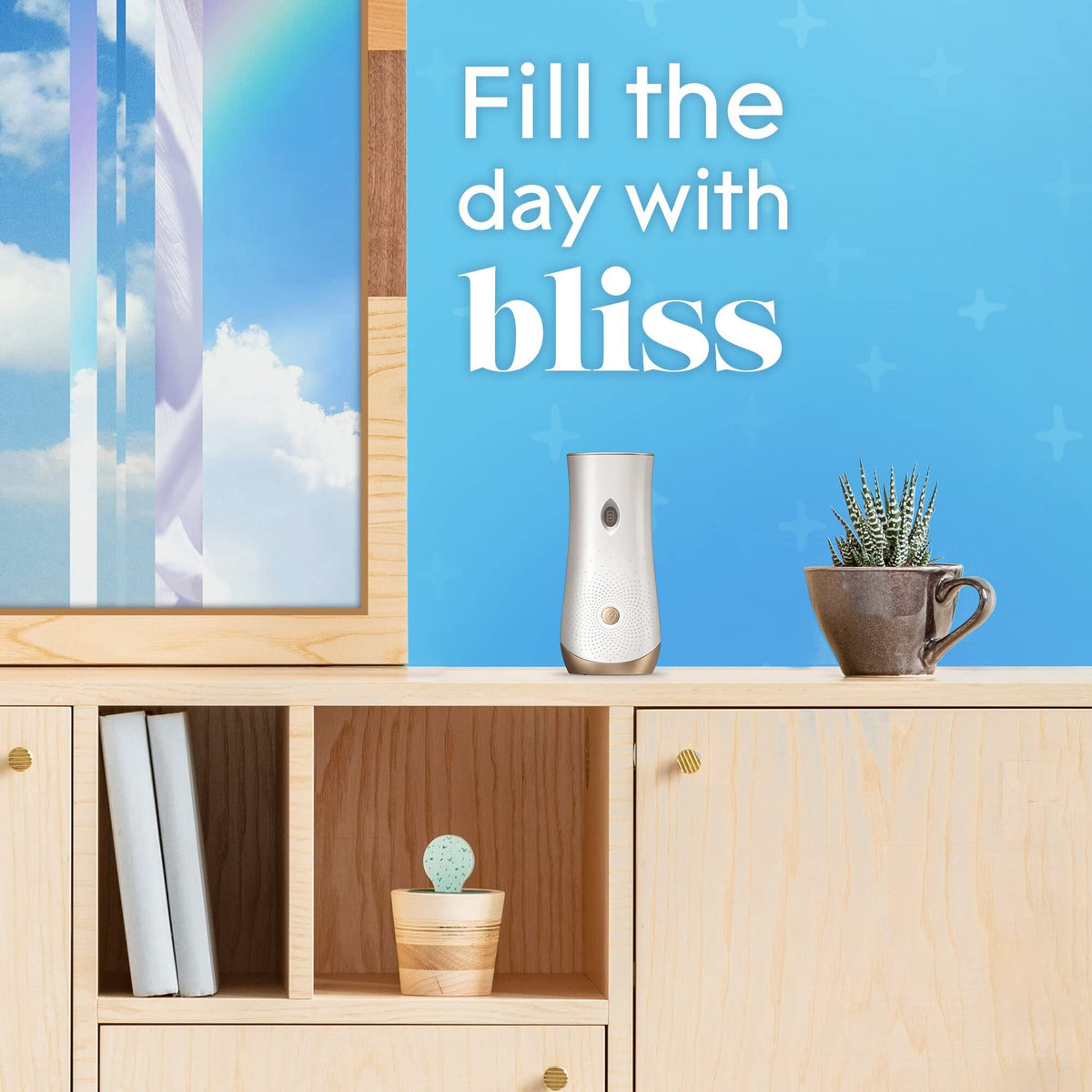 Glade Automatic Spray Refill and Holder Kit, Air Freshener for Home and Bathroom, Cotton Cloud Dream, 6.2 Oz