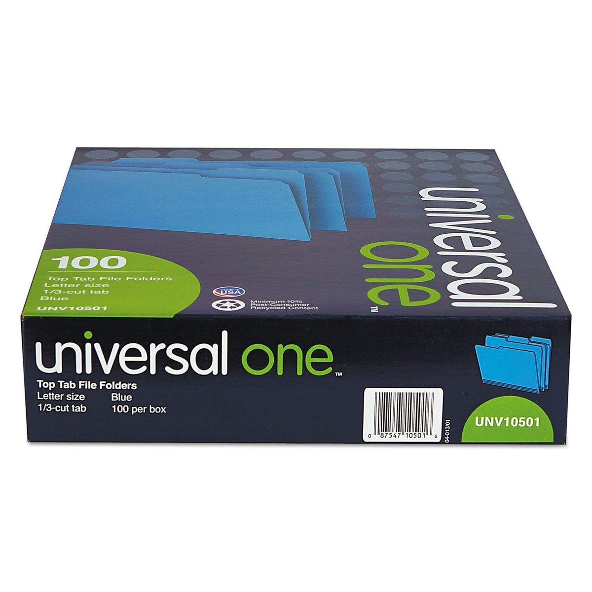 Universal Colored Top Tab File Folders
