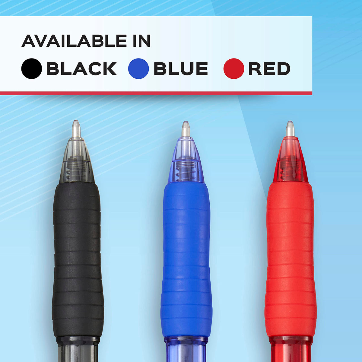 Paper Mate Ballpoint Pen, Profile Retractable Pen, Medium Point (1.0mm), Blue, 4 Count