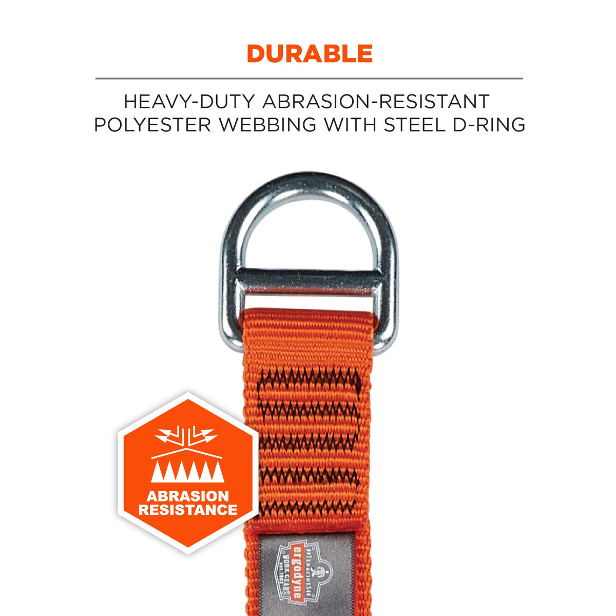 Ergodyne Squids 3177 Tool Tethering Cross Arm Anchor Strap, 60lbs