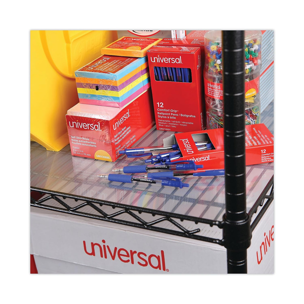 Alera ALESW59SL4818 Plastic 48 in. x 18 in. Shelf Liners For Wire Shelving - Clear (4/Pack)
