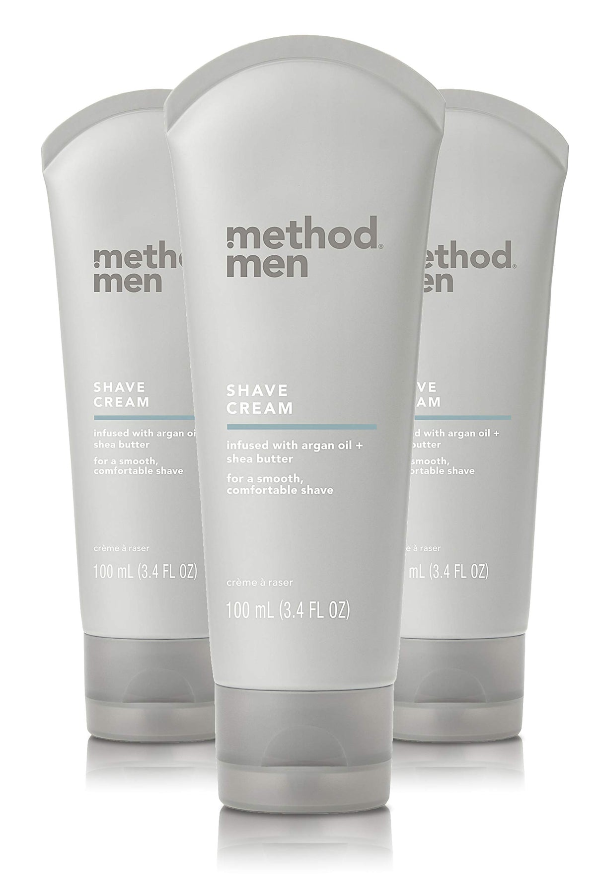 Method Men Shave Cream, Sea + Surf, 3.4 Ounces, 3 pack