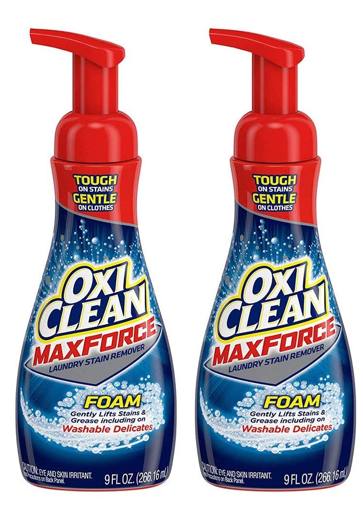 OxiClean, Max Force Foam Laundry Pre-Treater, 9 fl oz (Pack of 2)