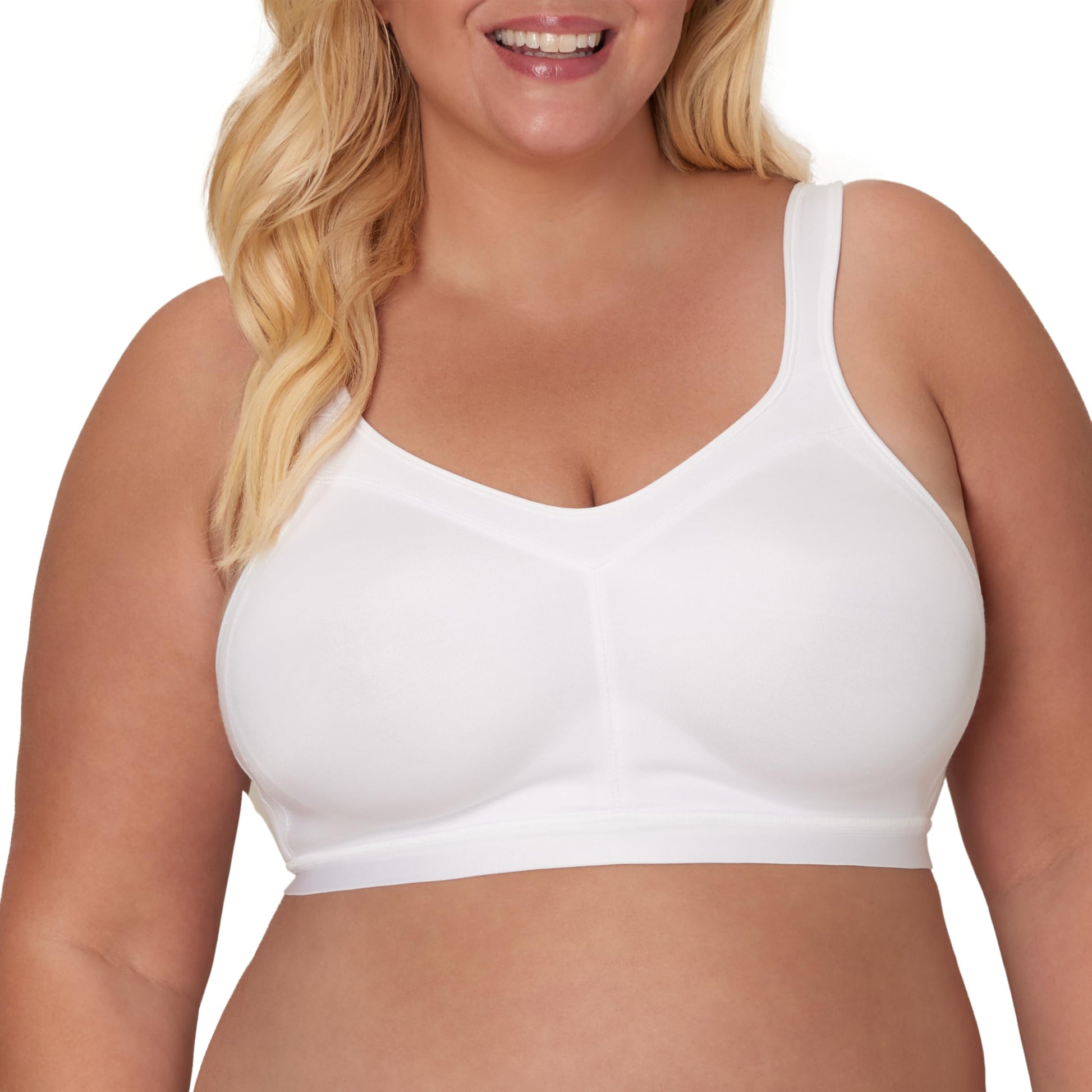 Playtex womens 18 Hour Active Breathable Comfort Wireless Us4159 Full Coverage Bra, White, 44B US