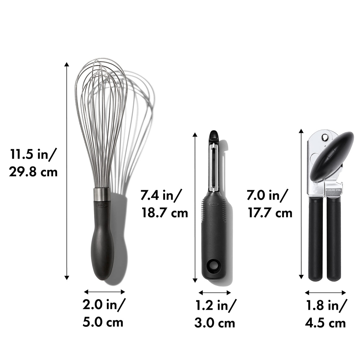 OXO Good Grips Stainless Steel Essential 3-Piece Kitchen Gadget Set