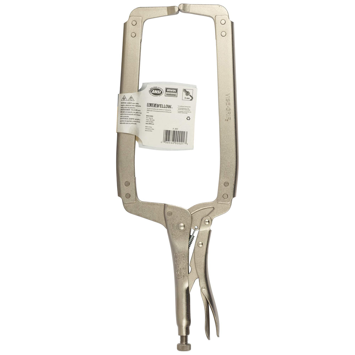 Vise-Grip 21 Vise-Grip Original Locking C-Clamp with Regular Tips, 18-Inch