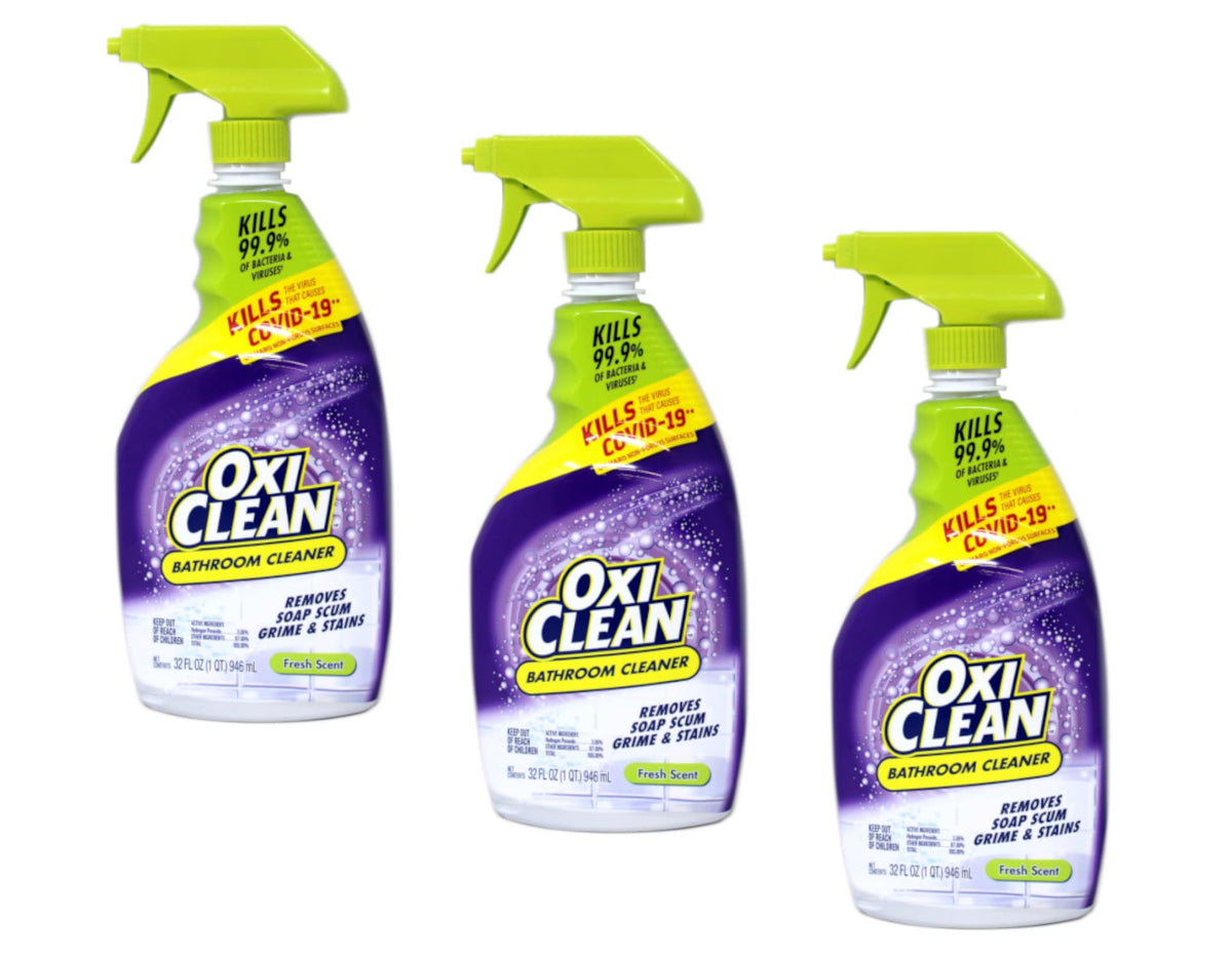 OxiClean Daily Shower Cleaner & Guard Spray, 30 fl oz (Pack of 3)