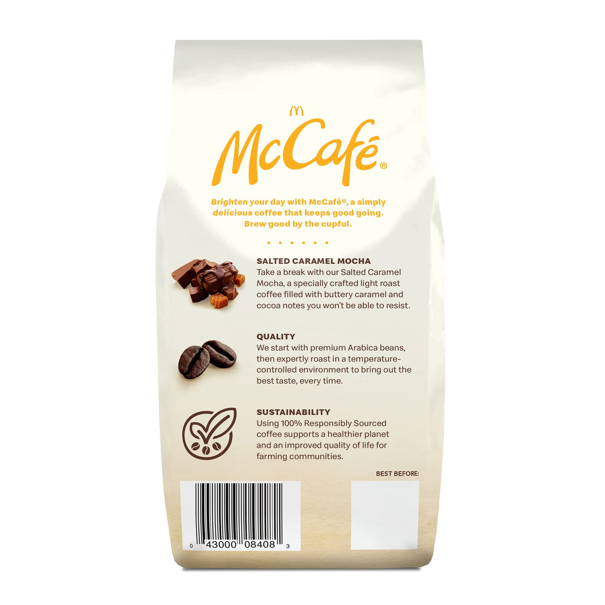 McCafe Salted Caramel Mocha, Ground Coffee, Flavored, 11oz. Bagged