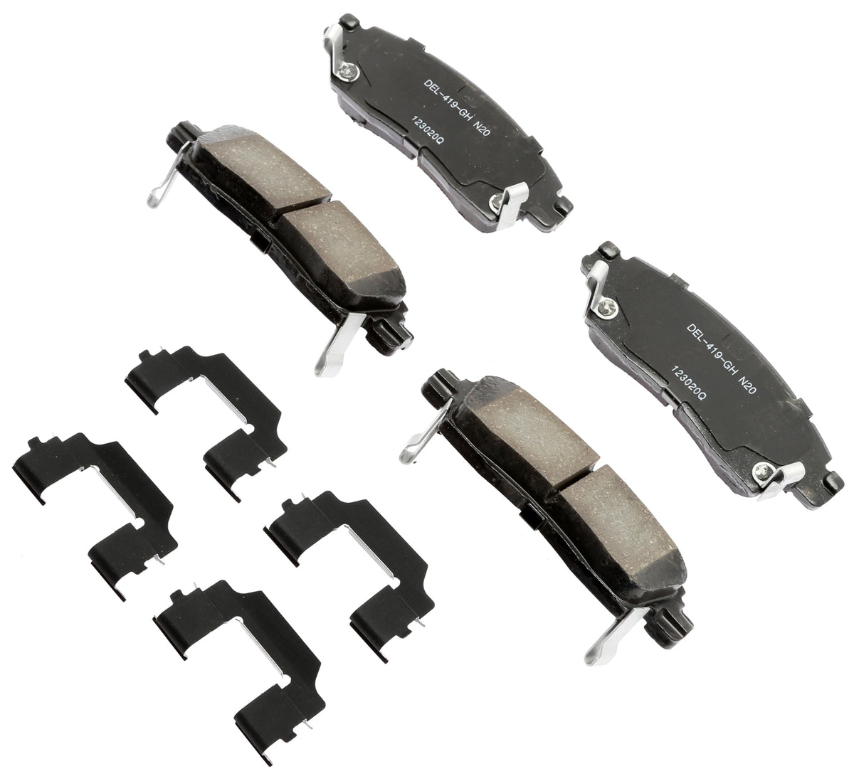 ACDelco Gold 17D883CHF1 Ceramic Rear Disc Brake Pad Kit with Clips