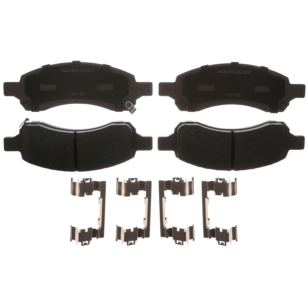 ACDelco Silver 14D1169CHF1 Ceramic Front Disc Brake Pad Set