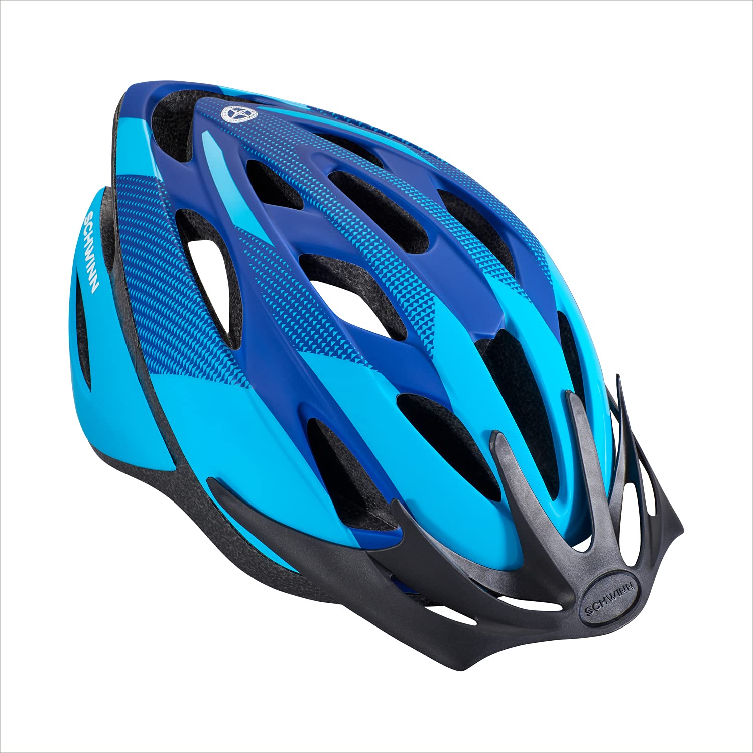 Schwinn Thrasher Kids Bike Helmet, Boys And Girls, Fits 50 - 54cm Circumference, Ages 5-8 Year Olds, Lightweight, Detachable Visor, CPSC Safety Certified, Child, Blue
