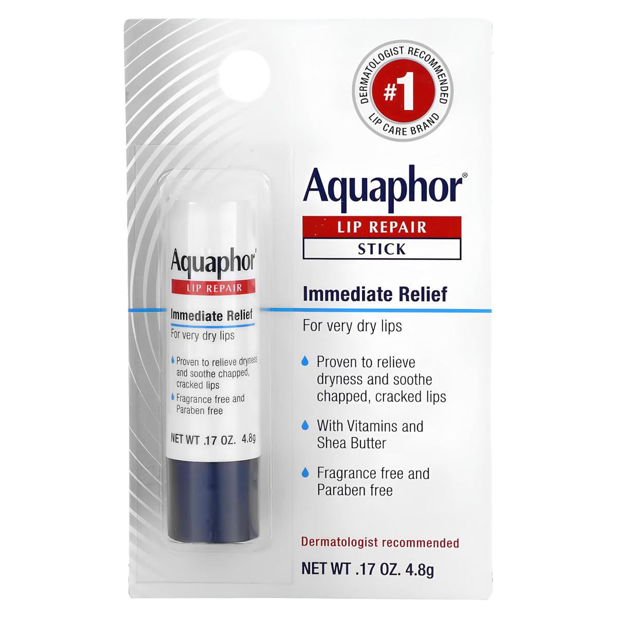 Aquaphor Lip Repair Stick 0.17 Ounce (6 Pieces)