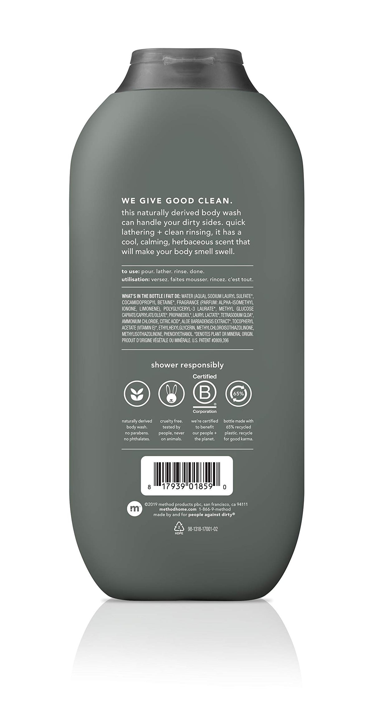 Method Men, 3-pack Body Wash 18 Oz Each (Sea + Surf, Cedar + Cypress, Juniper + Sage)