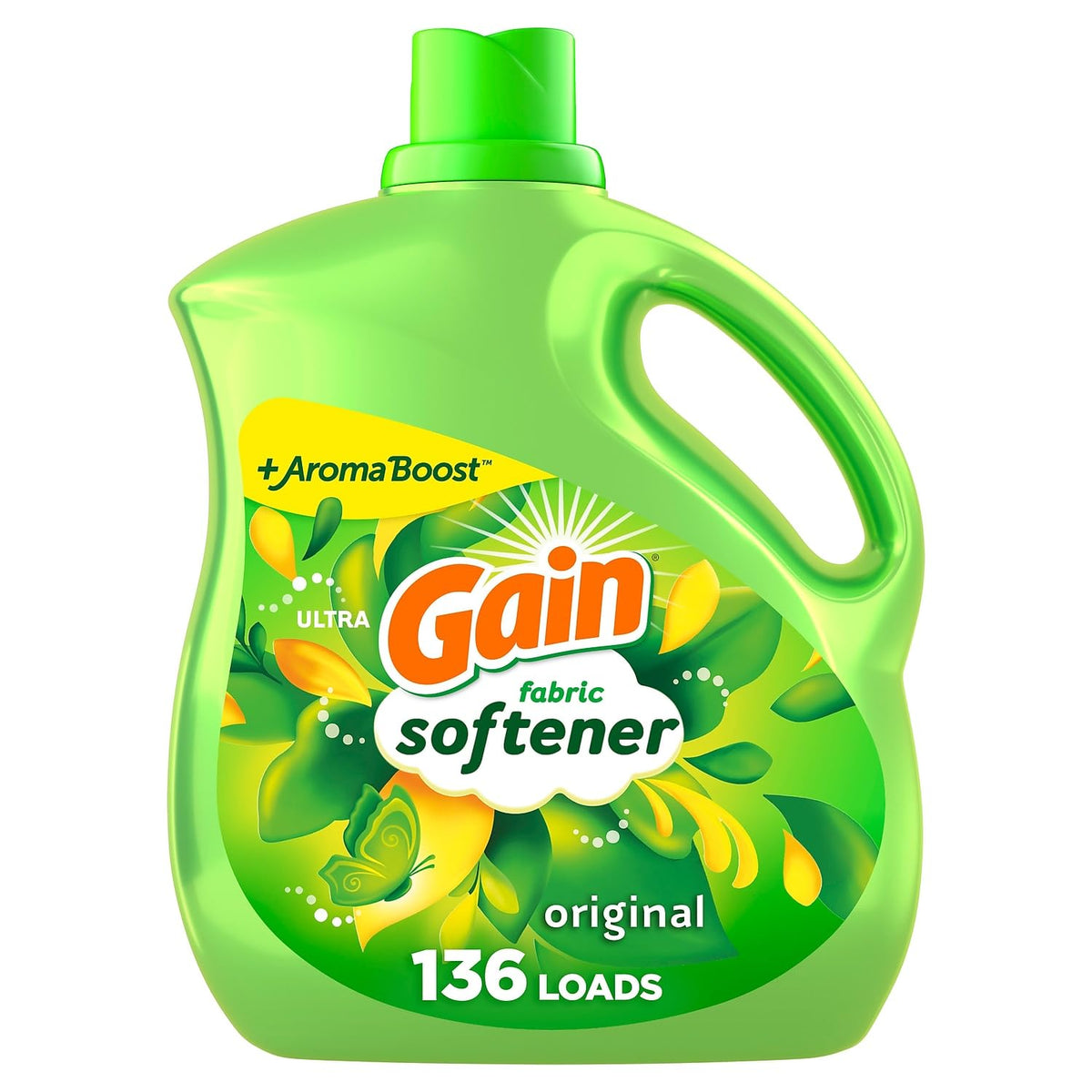 Gain Fabric Softener, Original, 136 Loads, 100 fl. oz. (10089)