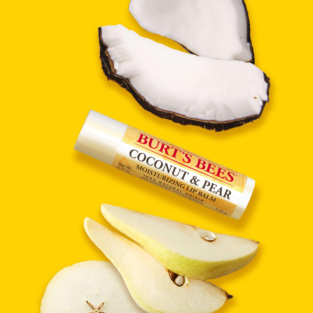 Burt's Bees Lip Balm, Beeswax Bounty Assorted Mix, 4-Pack, 0.15 Oz