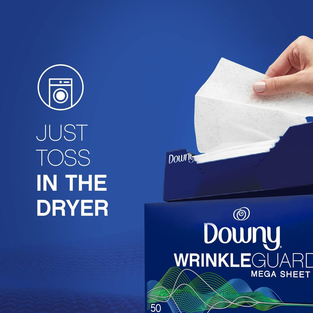 Downy WrinkleGuard Dryer Sheets, Fresh, 150 count
