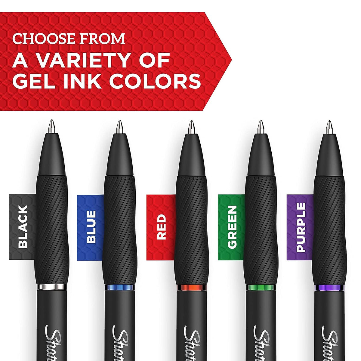 Sharpie S-Gel Gel Pens Drawing Pens Gel Ink For Journaling Writing Coloring Medium Point (0.7Mm) Black Ink Pen 36 Count