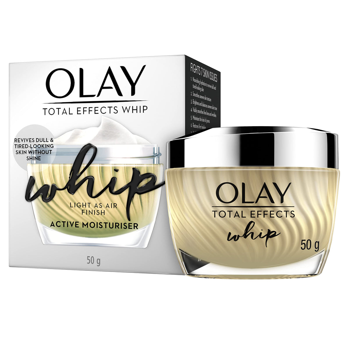 Olay Total Effect Whip Face Moist Charger, 50G, 1.76 (Pack of 1)