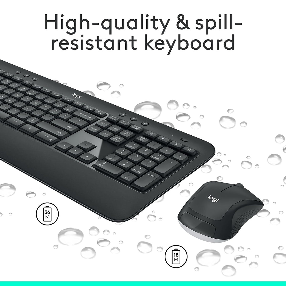 Logitech MK540 Wireless Keyboard Mouse Combo