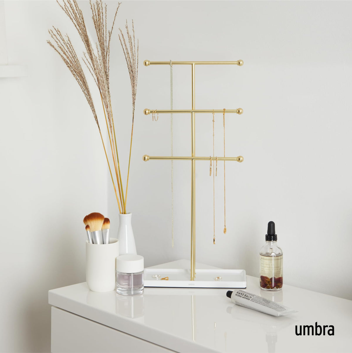 Umbra Trigem Jewelry Stand, Gold