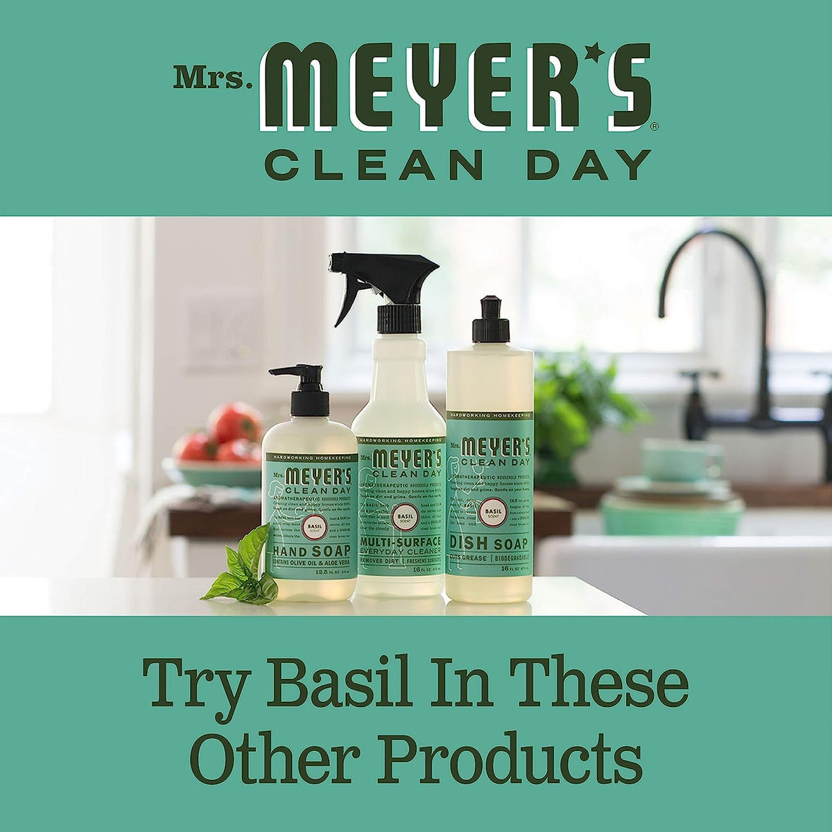 Mrs. Meyer's Auto Dishwashing Packs, Basil, 20 count (Pack of 6)